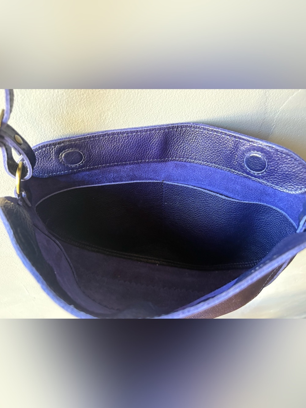 Portland Leather Navy Koala Sling Bag - Picture 7 of 11